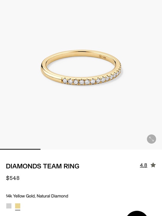 Jewelry - Mejuri 14K Diamond Teams Ring